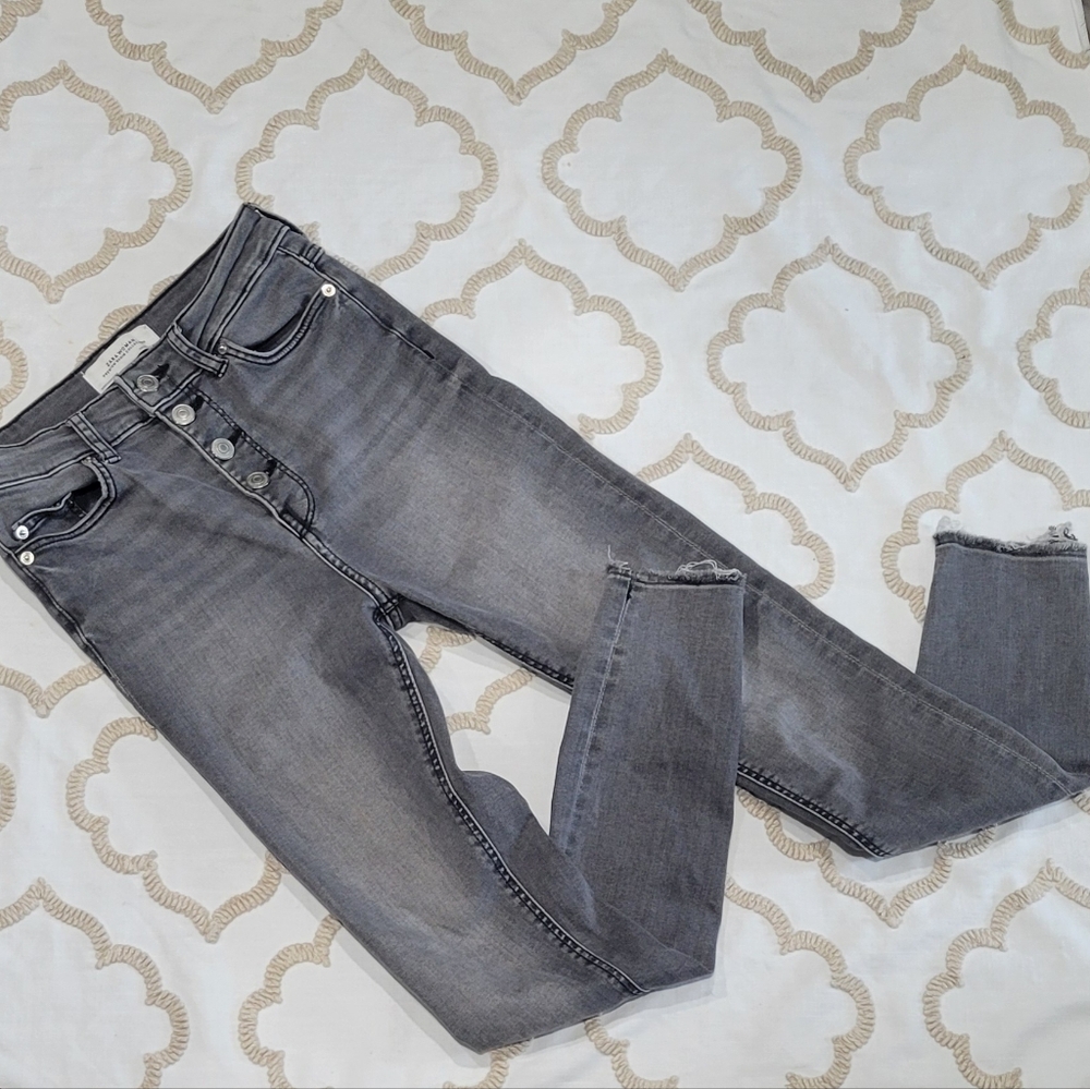 Zara Women's Grey Skinny Jeans